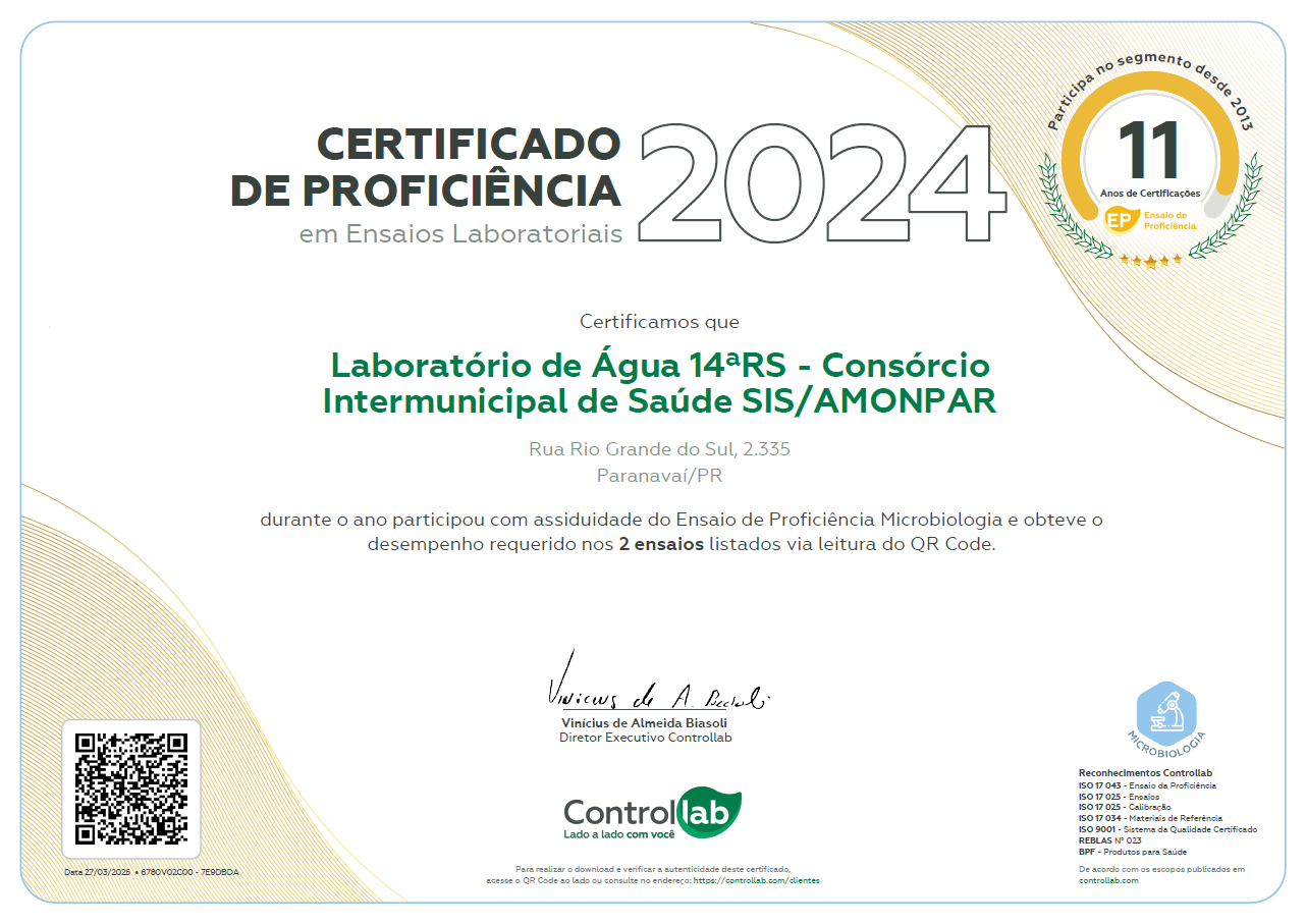Certificado de Proficiência MB - 14º