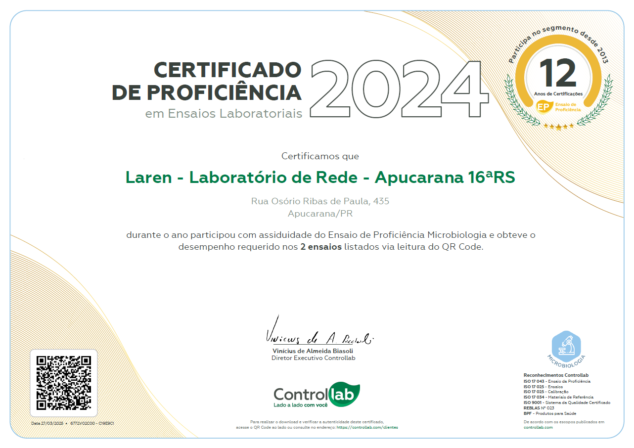 Certificado de Proficiência MB - 16º